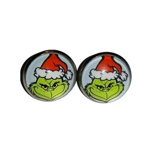 🍭4/$33▪️Handmade Grinch earrings